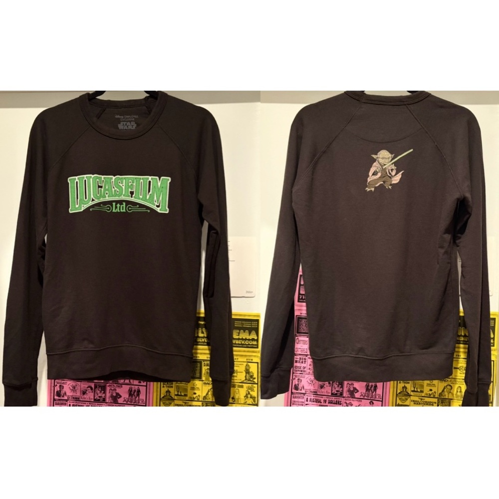 Disney Employee Exclusive Lucasfilm Ltd Star Wars Pullover Yoda With Lightsaber